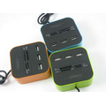 Square USB Hub/ Card Reader (2.95"x2.95"x1.18")